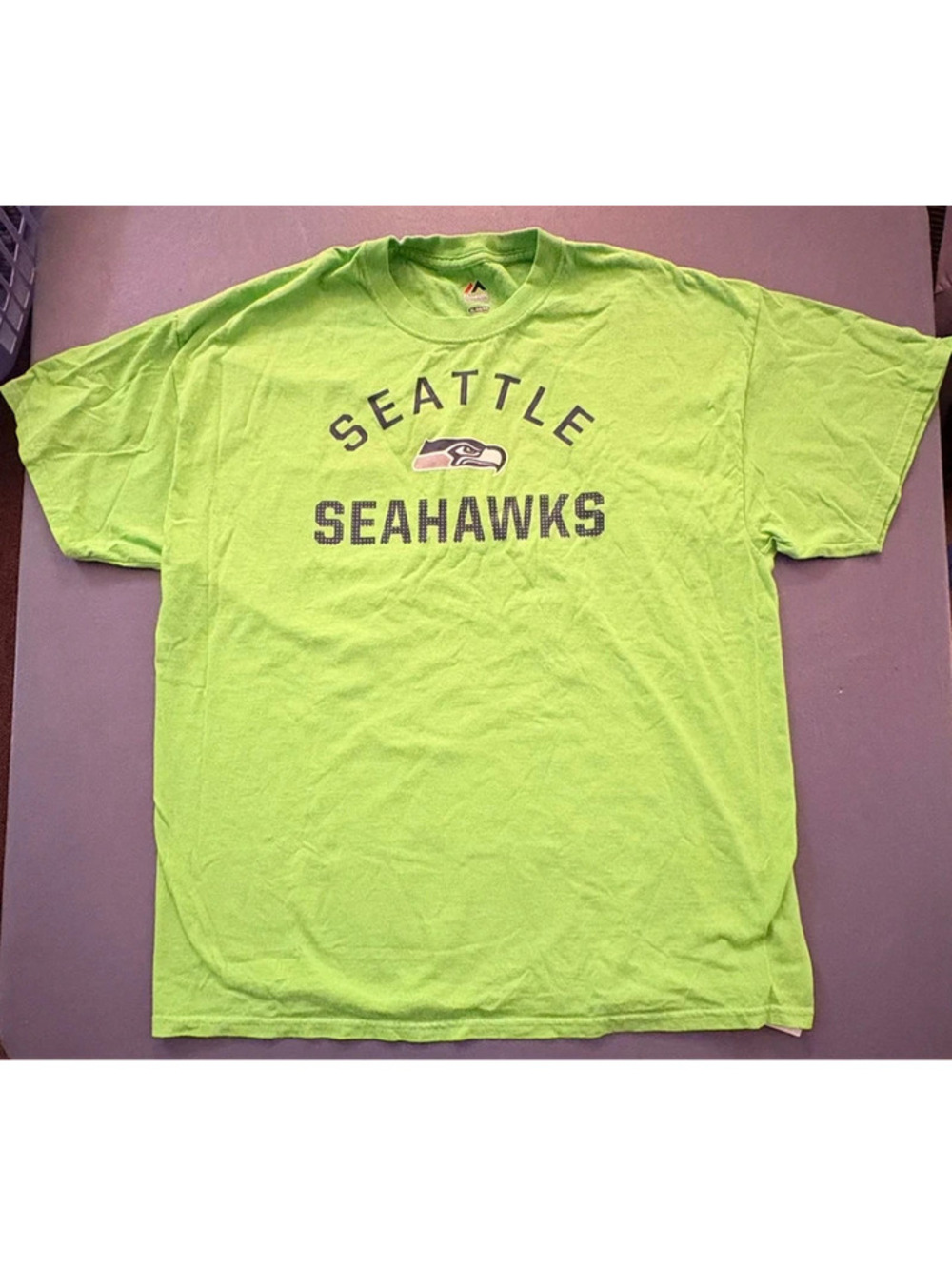 Seattle Seahawks Majestic T-Shirt Men’s XL Action Green NFL Football 2016